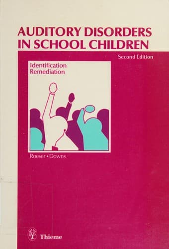 Cover image for Auditory disorders in school children