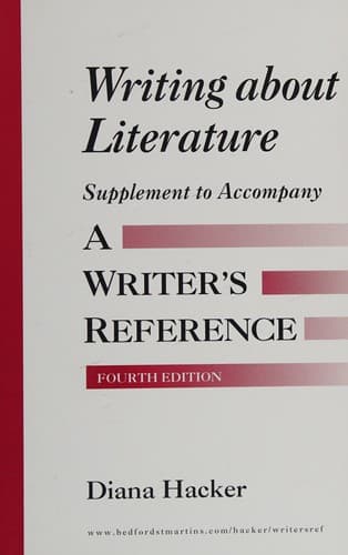Cover image for Writing About Literature