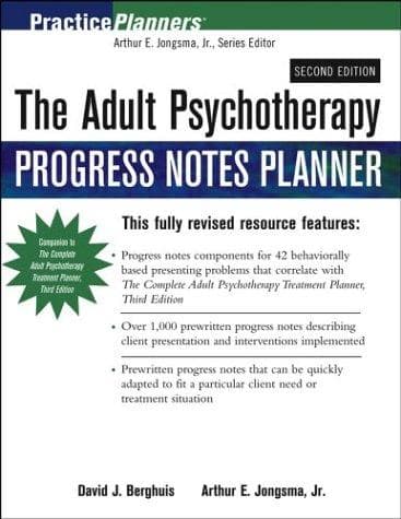 Cover image for The Adult Psychotherapy Progress Notes Planner (Practice Planners)