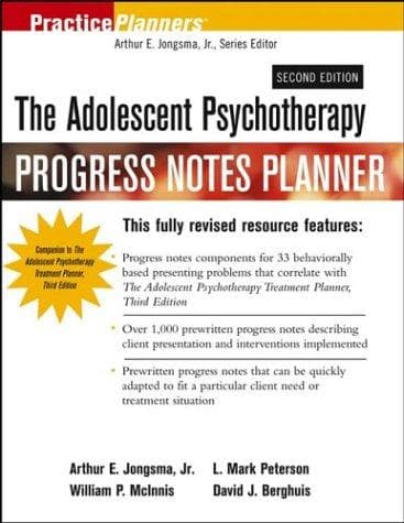 Cover image for The Adolescent Psychotherapy Progress Notes Planner (Practice Planners)
