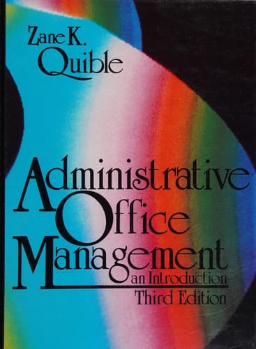 Cover image for Administrative office management