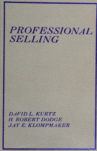 Cover image for Professional selling