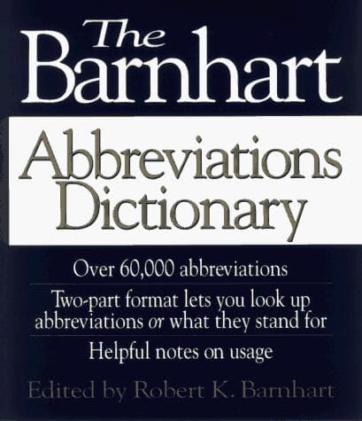 Cover image for The Barnhart abbreviations dictionary