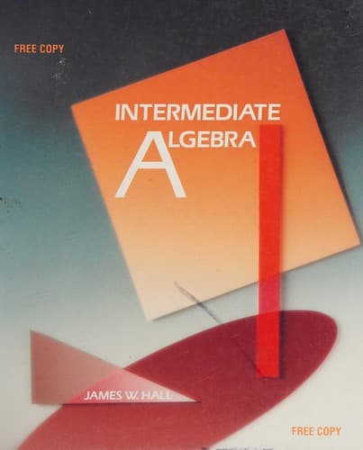Cover image for Intermediate algebra