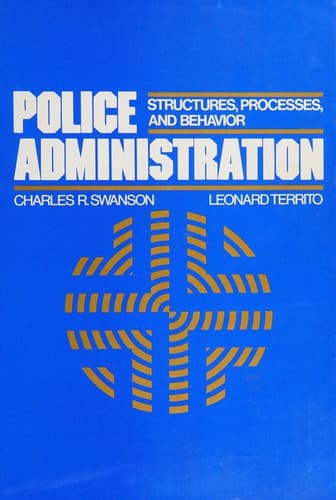 Cover image for Police administration