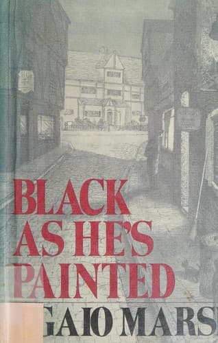 Cover image for Black as he's painted.