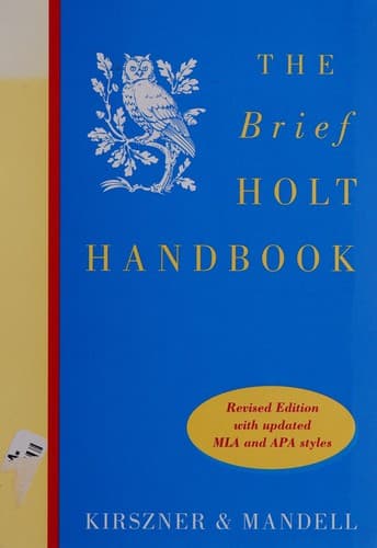 Cover image for The brief Holt handbook