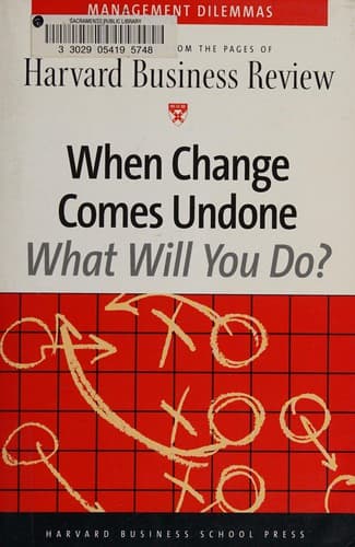Cover image for When change comes undone.