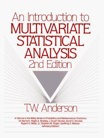 Cover image for An introduction to multivariate statistical analysis