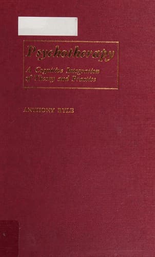 Cover image for Psychotherapy : a cognitive integration of theory and practice