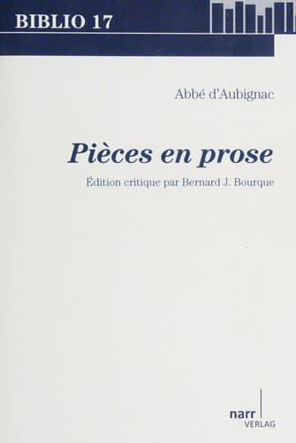 Cover image for Pièces en prose