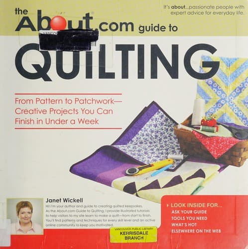 Cover image for The About.com guide to quilting