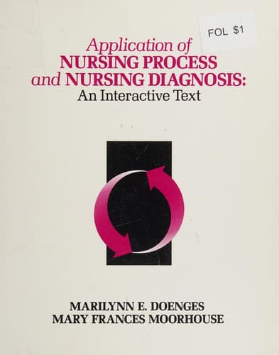 Cover image for Application of nursing process and nursing diagnosis
