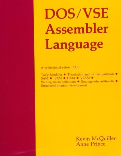 Cover image for DOS/VSE assembler language