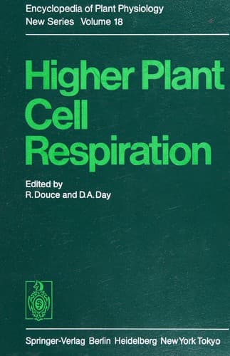 Cover image for Higher plant cell respiration