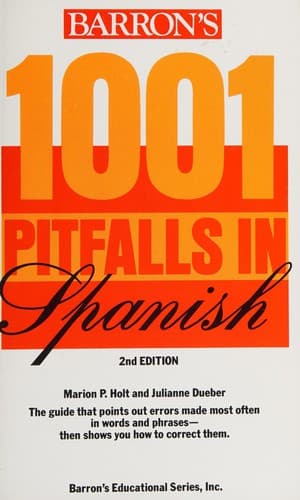 Cover image for Barron's 1001 pitfalls in Spanish