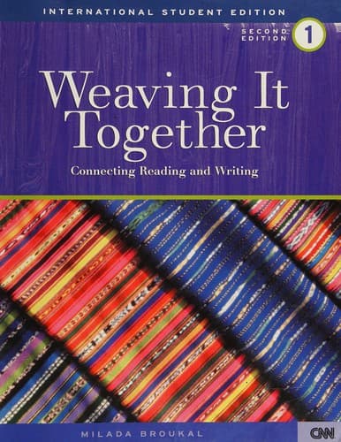 Cover image for Weaving it together