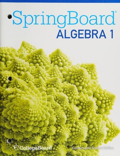 Cover image for Springboard mathematics