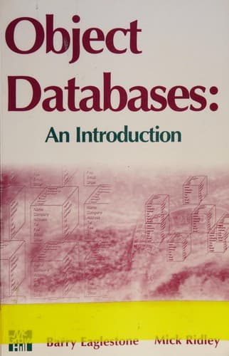 Cover image for Object databases