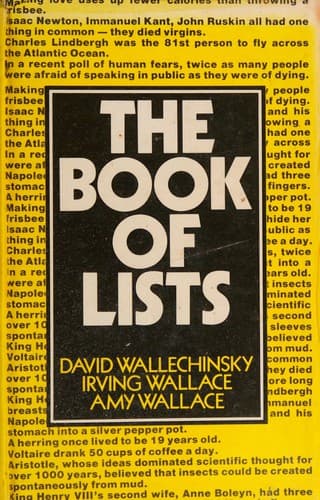 Cover image for The Book of lists
