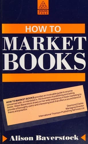 Cover image for How to market books