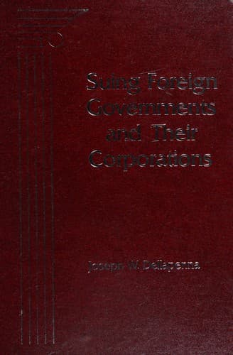 Cover image for Suing foreign governments and their corporations