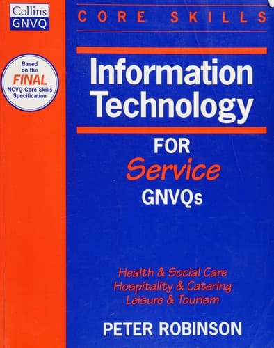 Cover image for Information technology for service GNVQs
