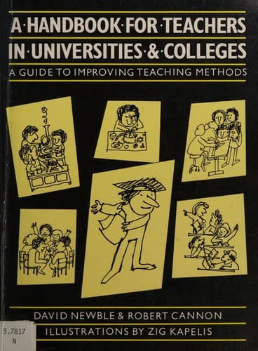 Cover image for A handbook for teachers in universities & colleges