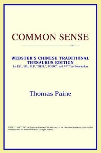 Cover image for Common Sense (Webster's Chinese-Simplified Thesaurus Edition)