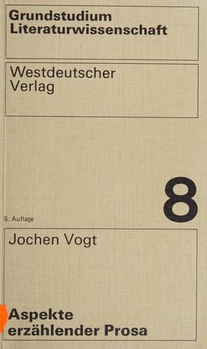 Cover image for Aspekte erzählender Prosa.