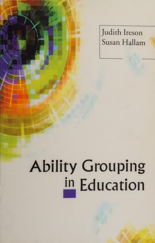 Cover image for Ability grouping in education