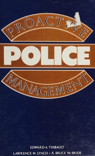 Cover image for Proactive police management