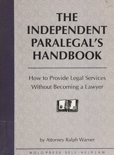 Cover image for The independent paralegal's handbook