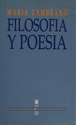 Cover image for Filosofía y poesía