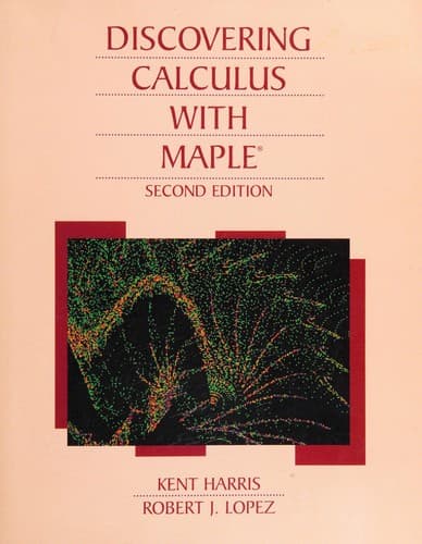 Cover image for Discovering calculus with Maple.