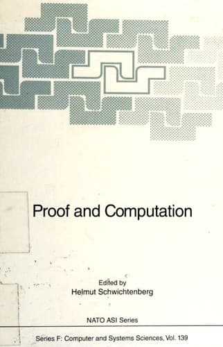 Cover image for Proof and computation