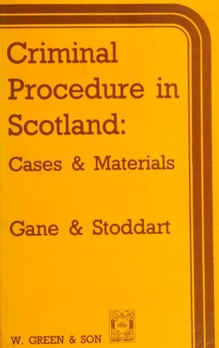 Cover image for Criminal procedure in Scotland