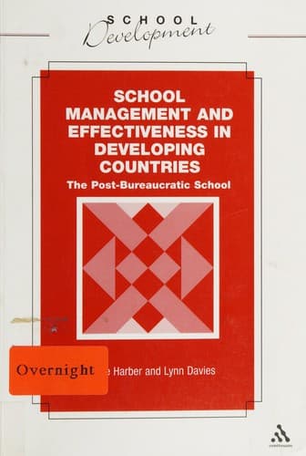 Cover image for School management and effectiveness in developing countries