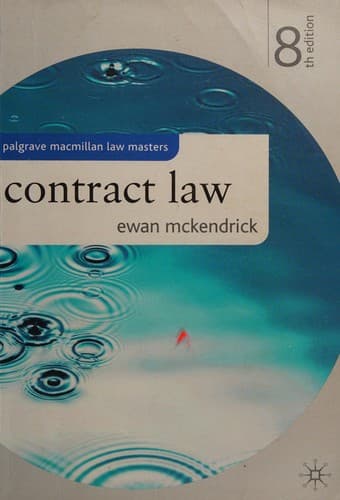 Cover image for Contract law
