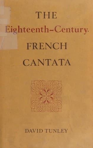Cover image for The eighteenth-century French cantata