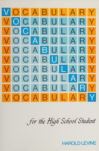Cover image for Vocabulary for the High School Student
