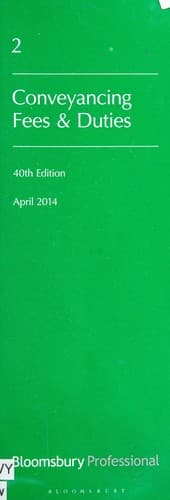 Cover image for Conveyancing fees and duties