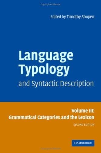 Cover image for Language Typology and Syntactic Description