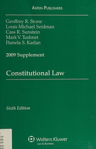 Cover image for Constitutional law