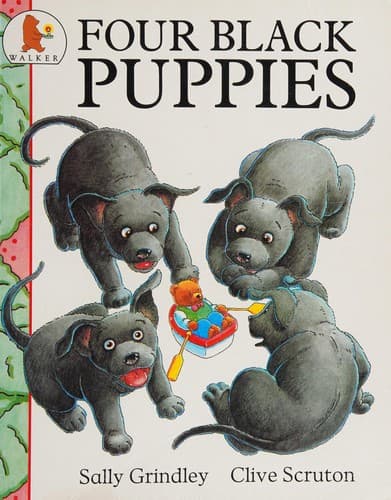Cover image for Four black puppies