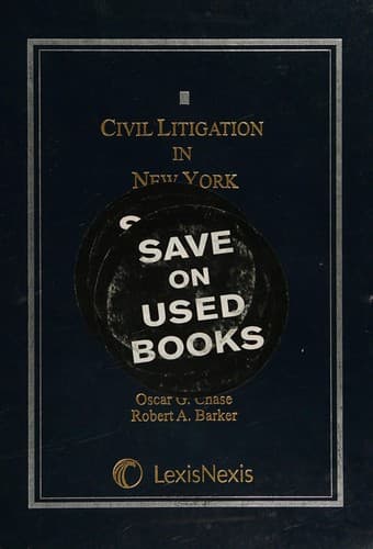 Cover image for Civil litigation in New York