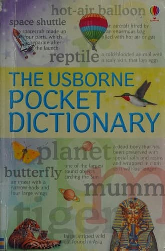 Cover image for The Usborne pocket dictionary