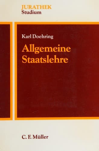 Cover image for Allgemeine Staatslehre