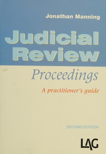 Cover image for Judicial review proceedings