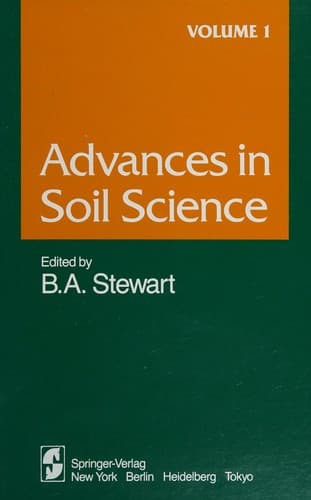 Cover image for Advances in Soil Science